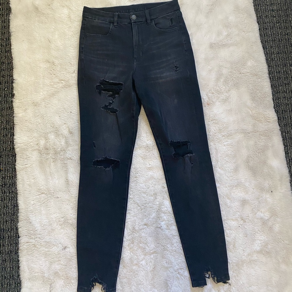 Ae Dream jegging curvy distressed super hi rise